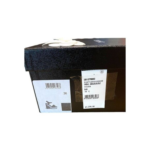 Chanel Empty Shoe Box Storage Gift Set Camellia Tissue Paper Card 12x10x4.5 - Picture 5 of 11